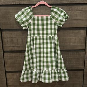 Poppies and Roses plaid dress